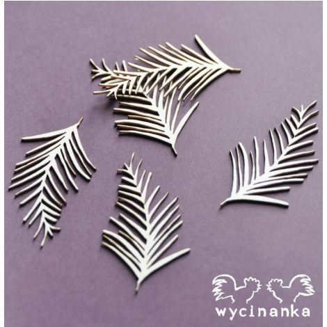 Tekturka Wycinanka Aloha! - Liście Palmy, 5szt